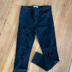 Abercrombie Super High rise skinny jeans